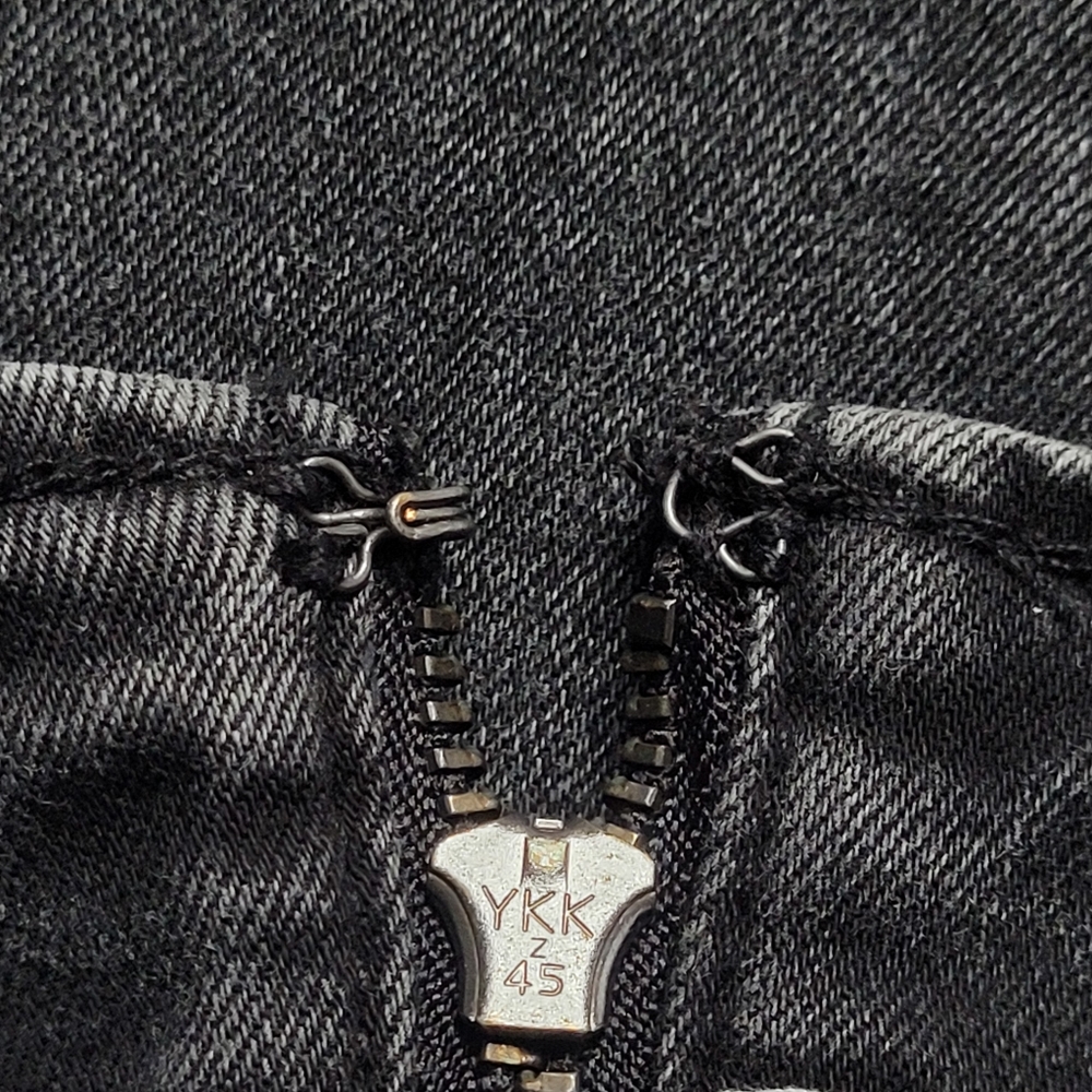 Girls size 2 Black Denim Jean Skirt with Cutout Slit Stretchy Comfort Wild Fable - Picture 4 of 8